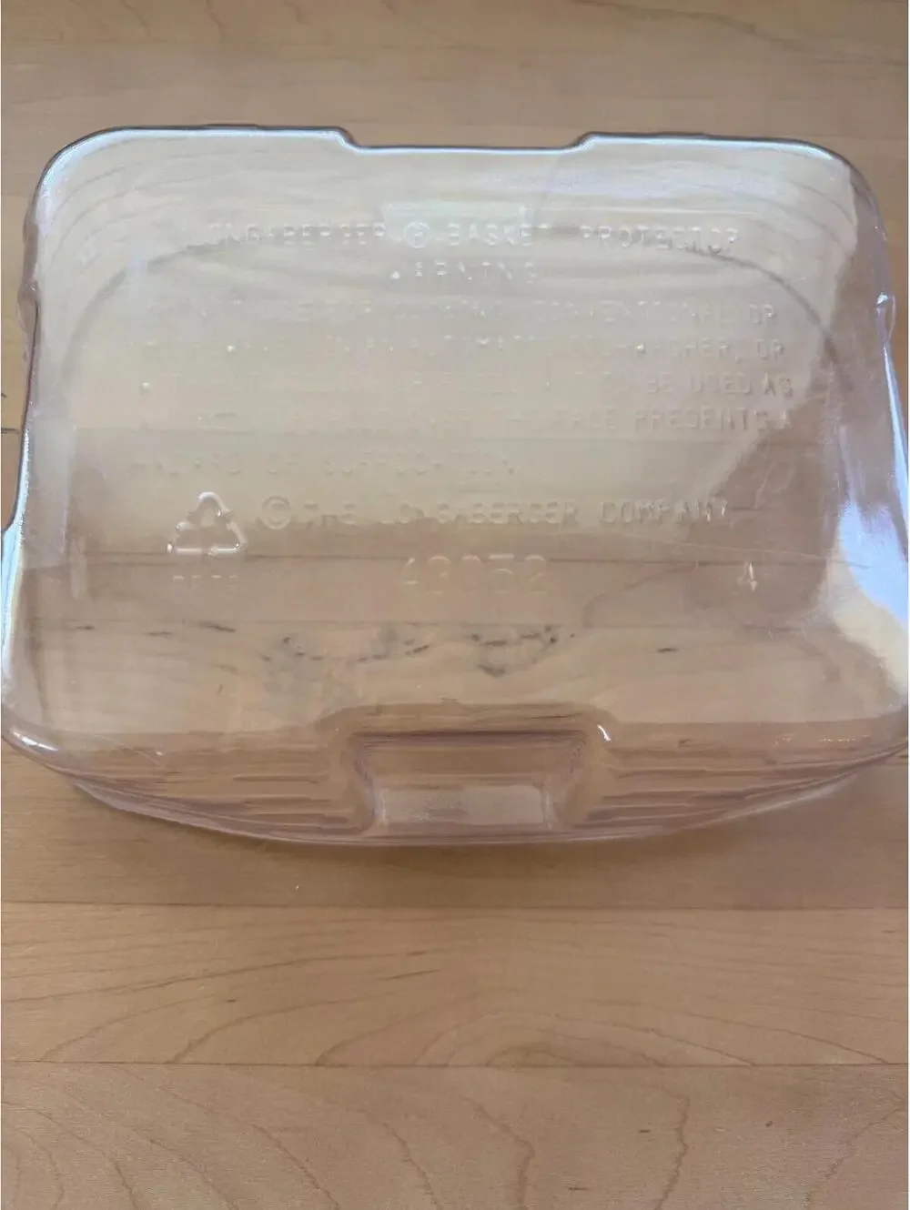 Longaberger Basket Clear Plastic Protector #43052 10
